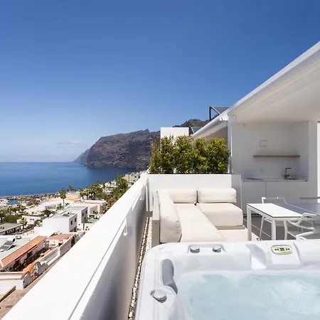 Apartment Luxury Sea View With Private Pool, Sauna & Jacuzzi By Hermosa Acantilado de los Gigantes
